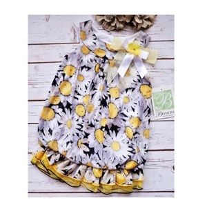 Bonnie Jean 2T Spring Floral Daisy Bubble Dress